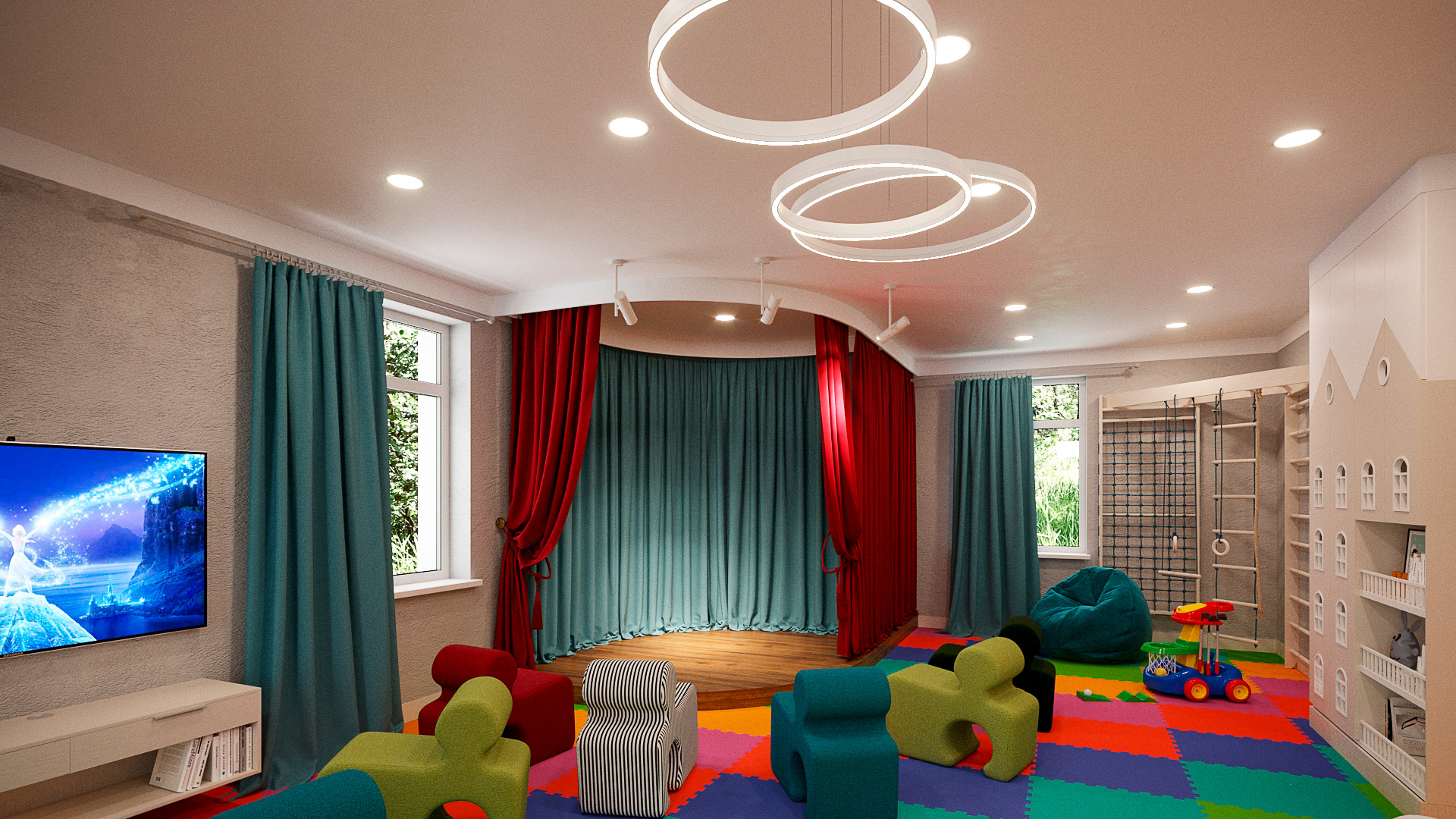 儿童游戏室室内设计-2