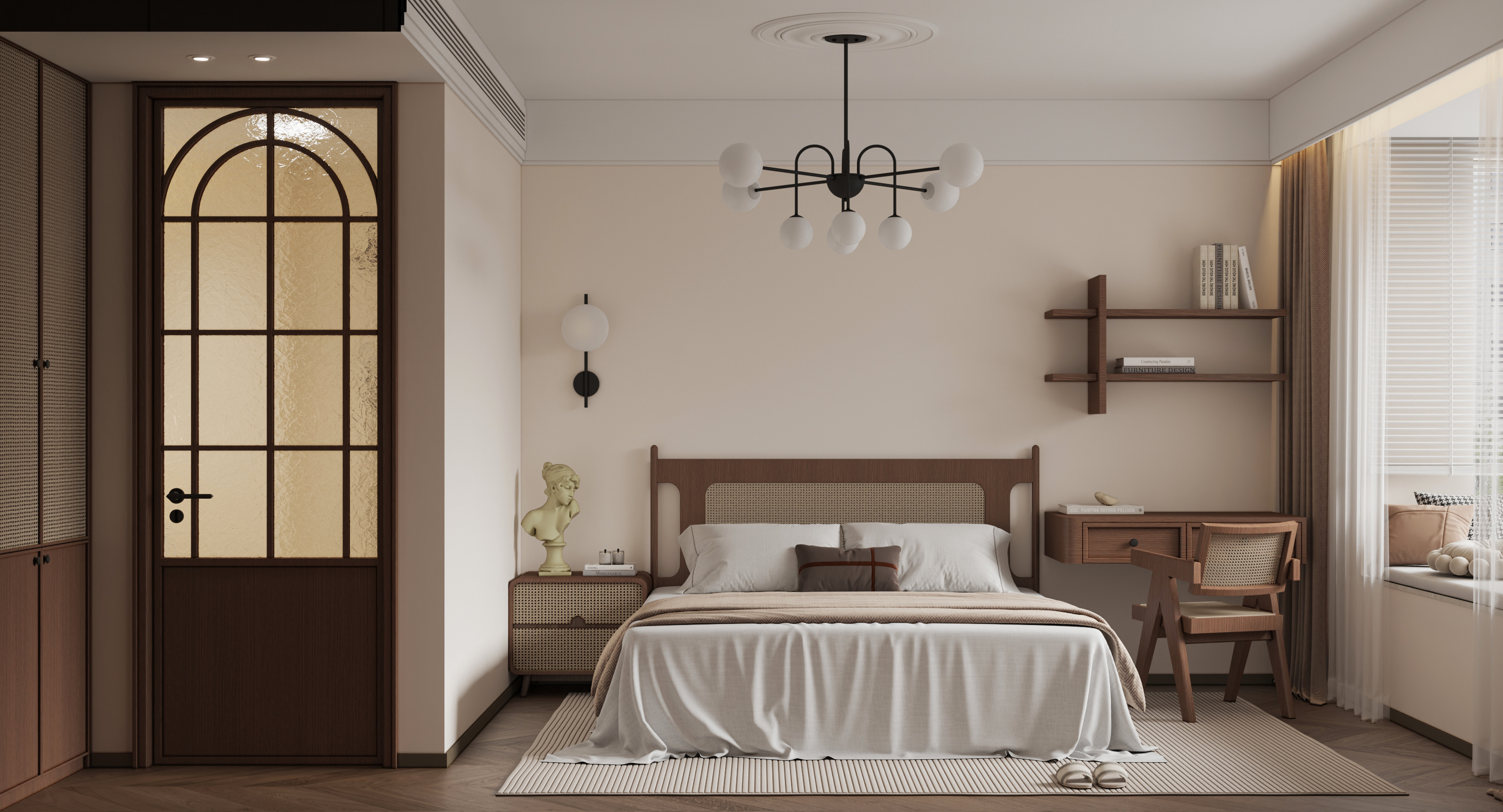 现代中古风140平 效果图-7