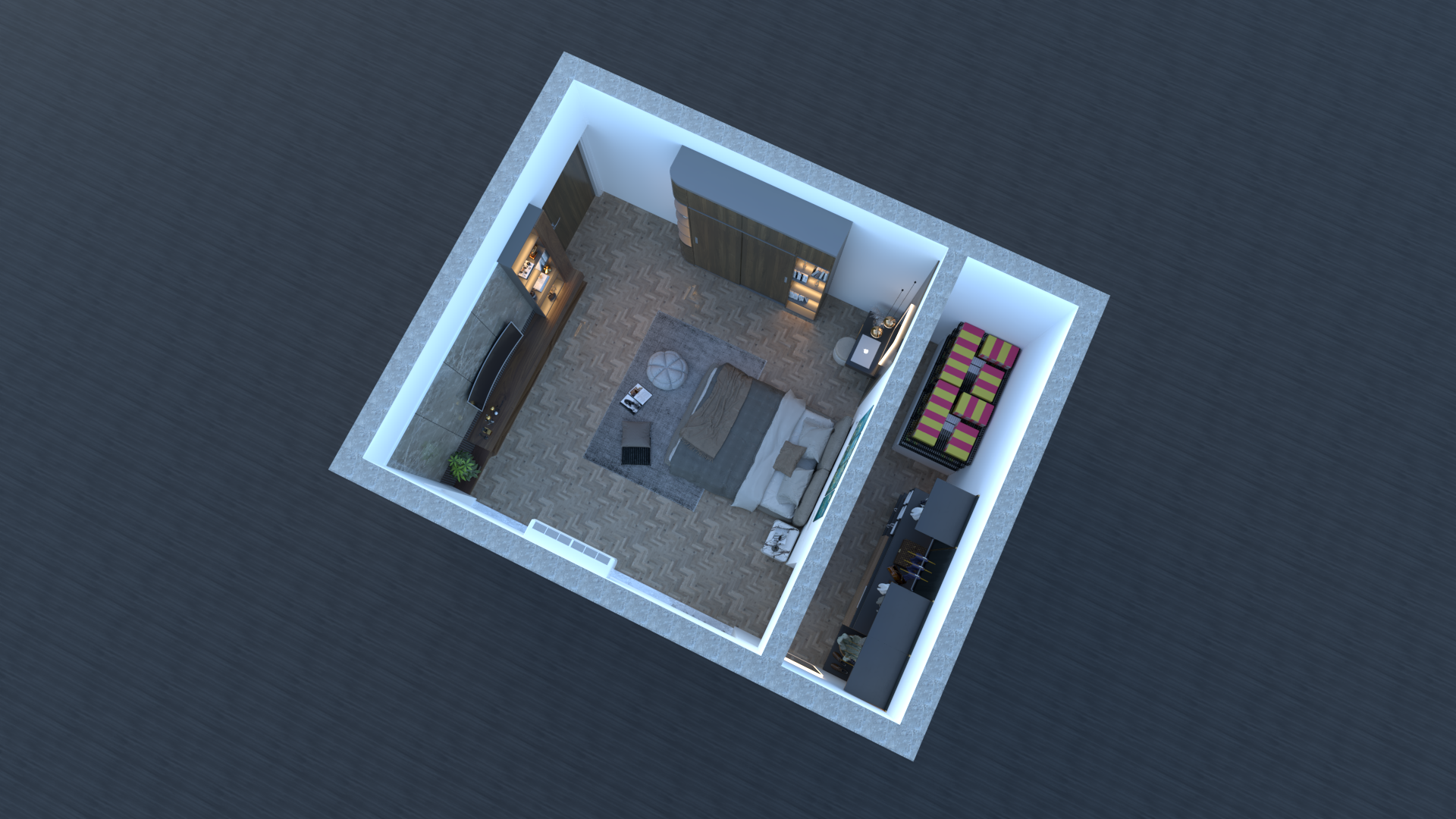 2D Details Drawings and 3D Interior Rendering-4