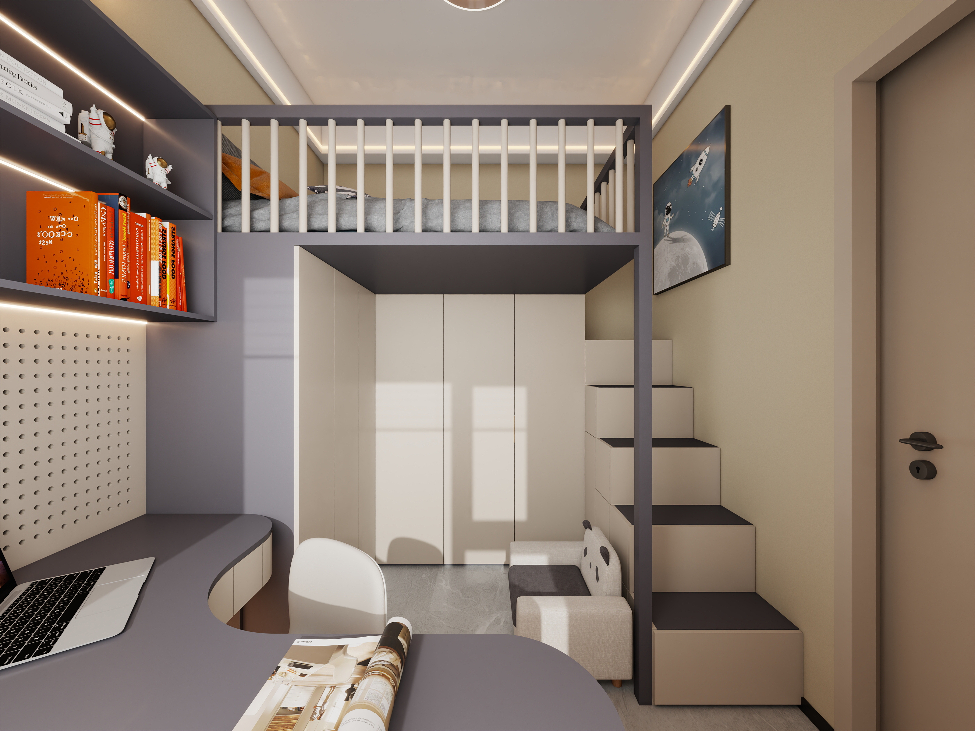 四川岳池御龙湾（214平方意式极简六居室）-65