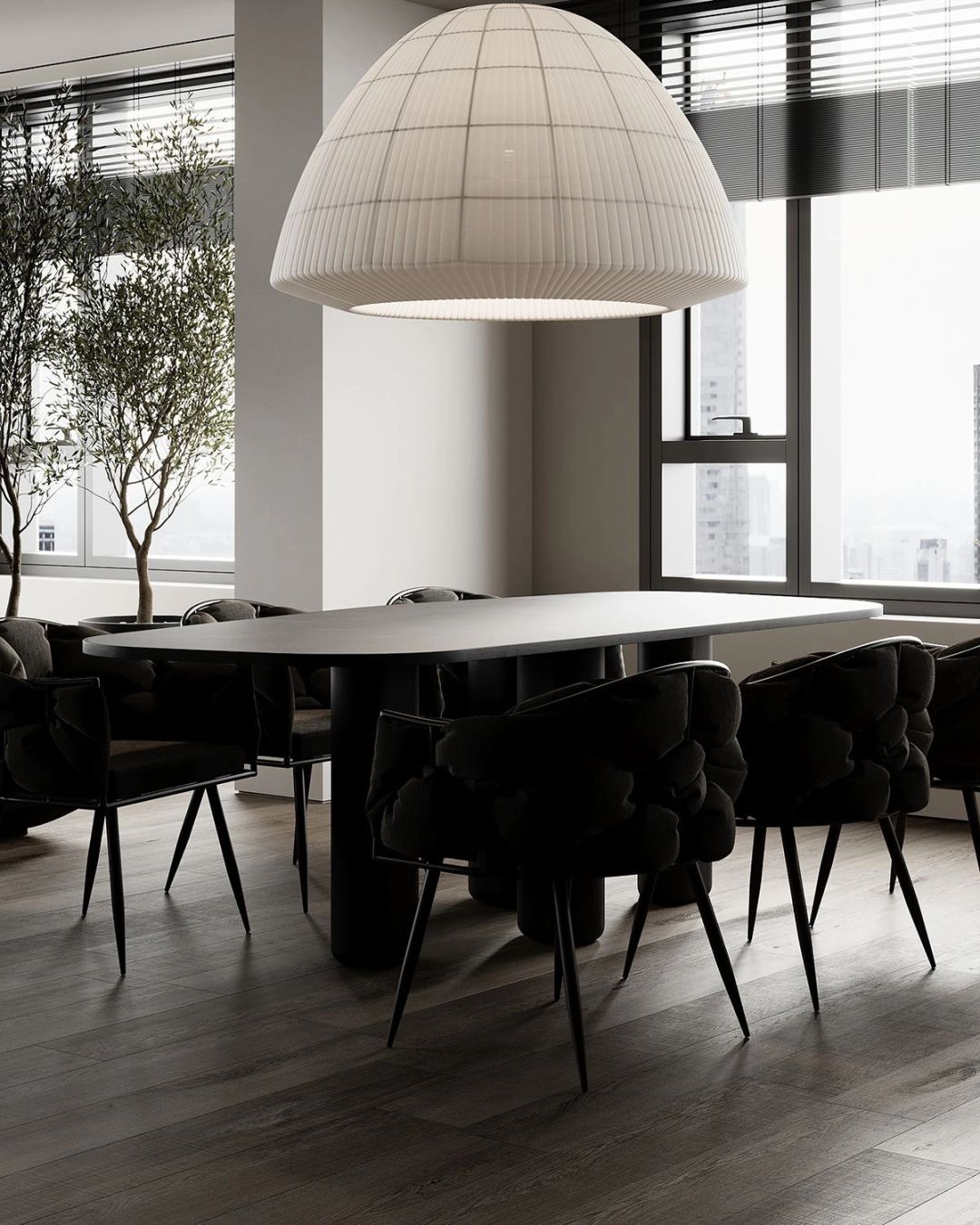 木调与绅士黑搭配室内设计-7