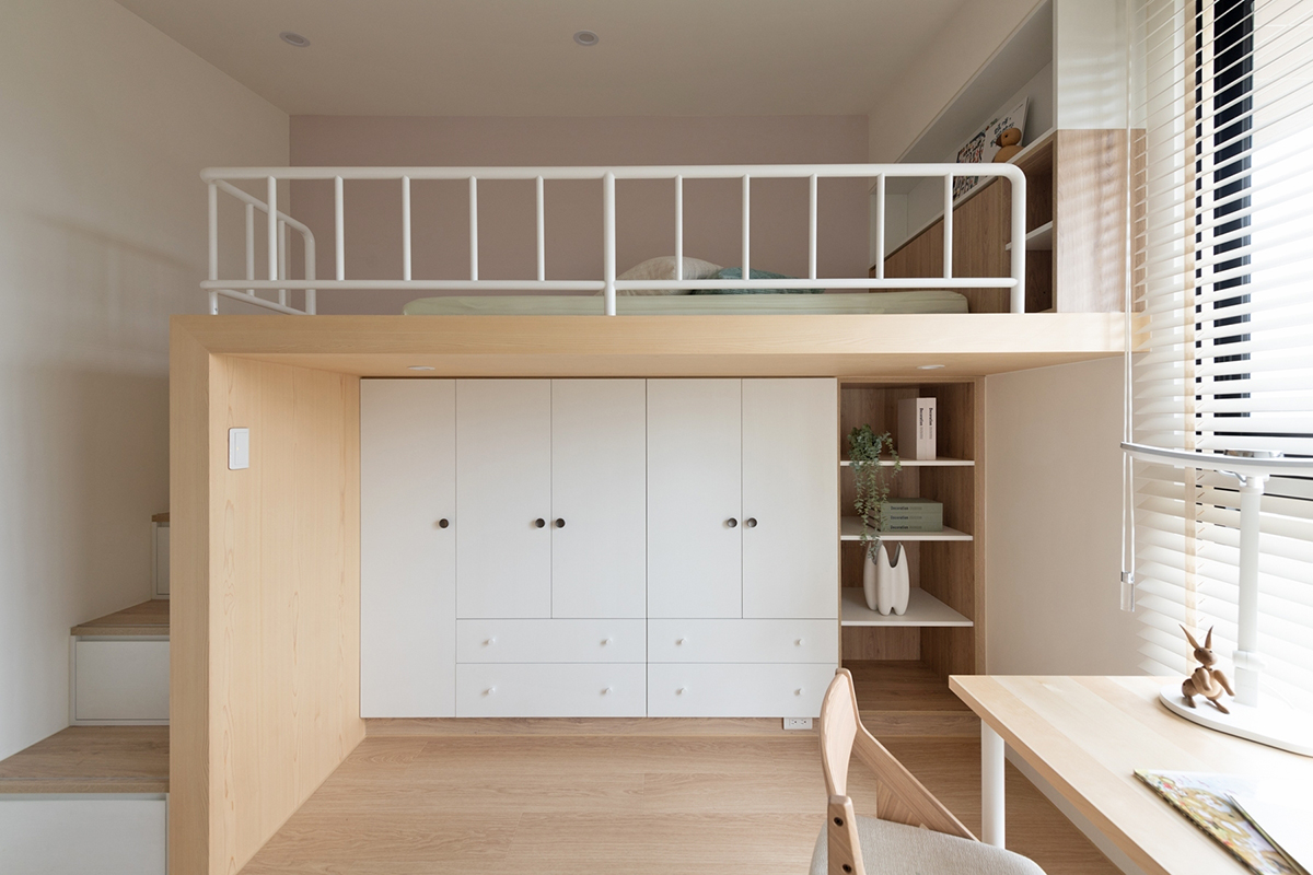 四口之家的日式无印原木风格小宅-16