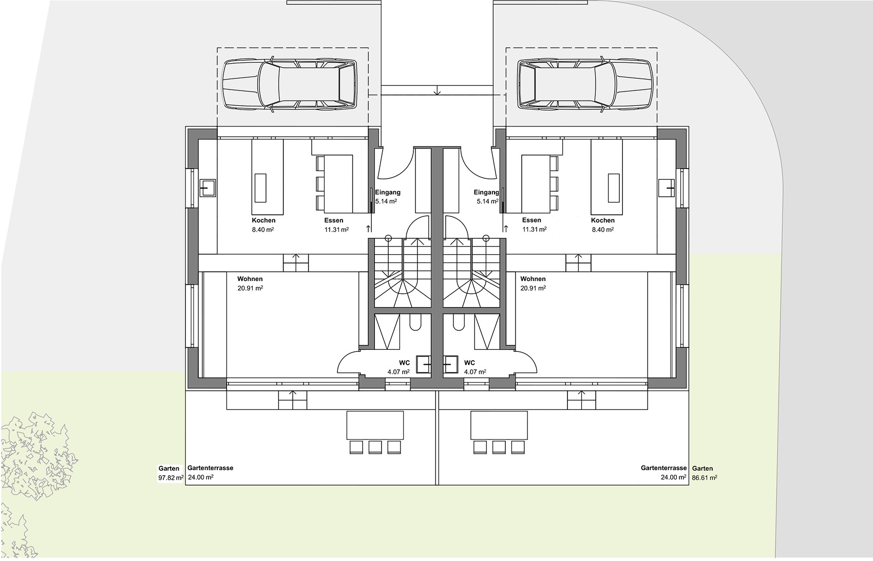 山坡上的半独立式住宅,奥地利 / MWArchitekten-36
