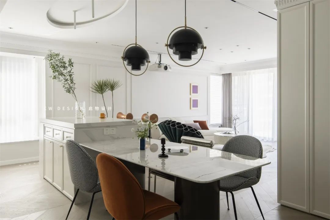 现代轻奢法式家居设计丨启物设计-34