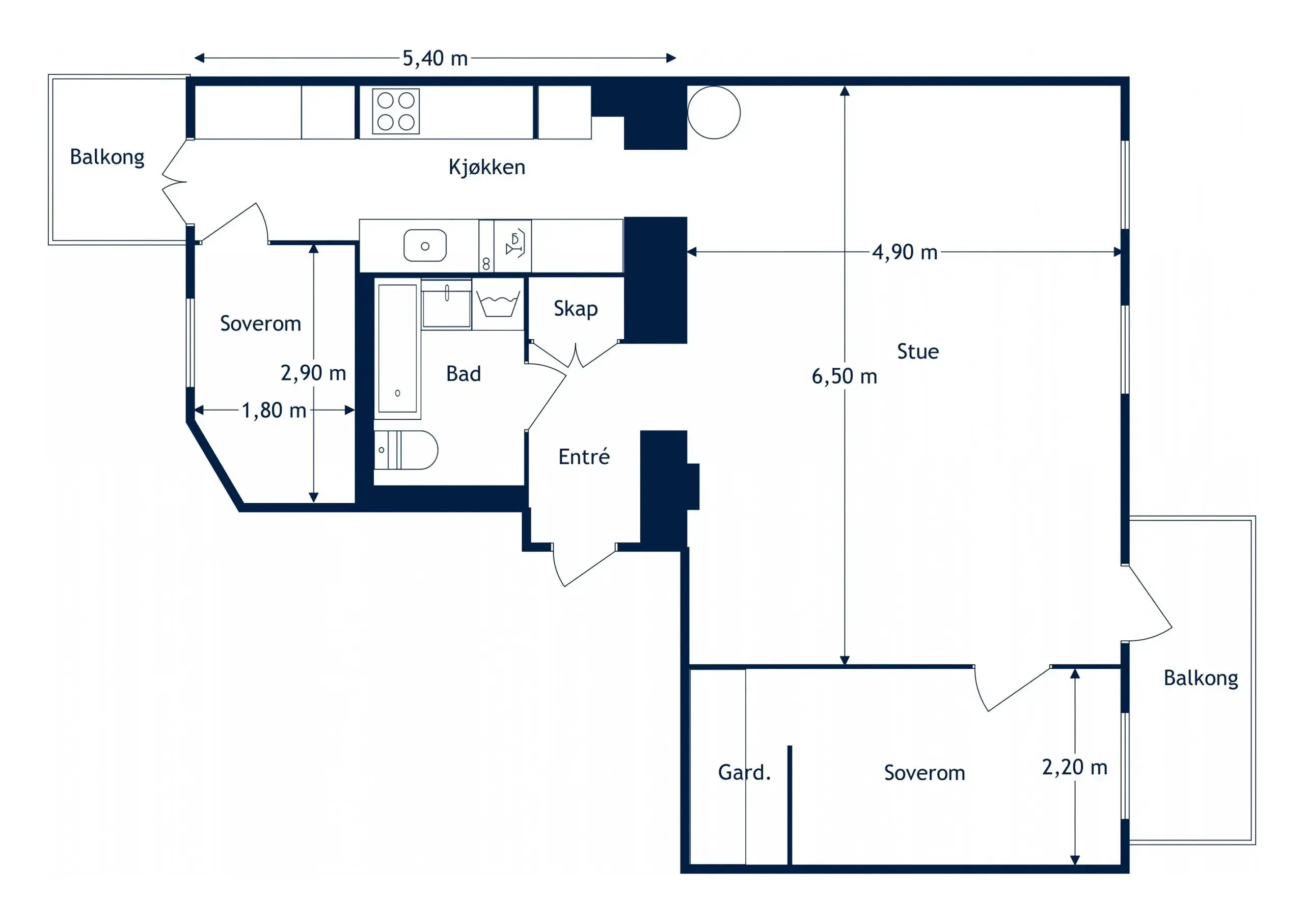 奥斯陆的一套装饰柔和现代风格的公寓-22