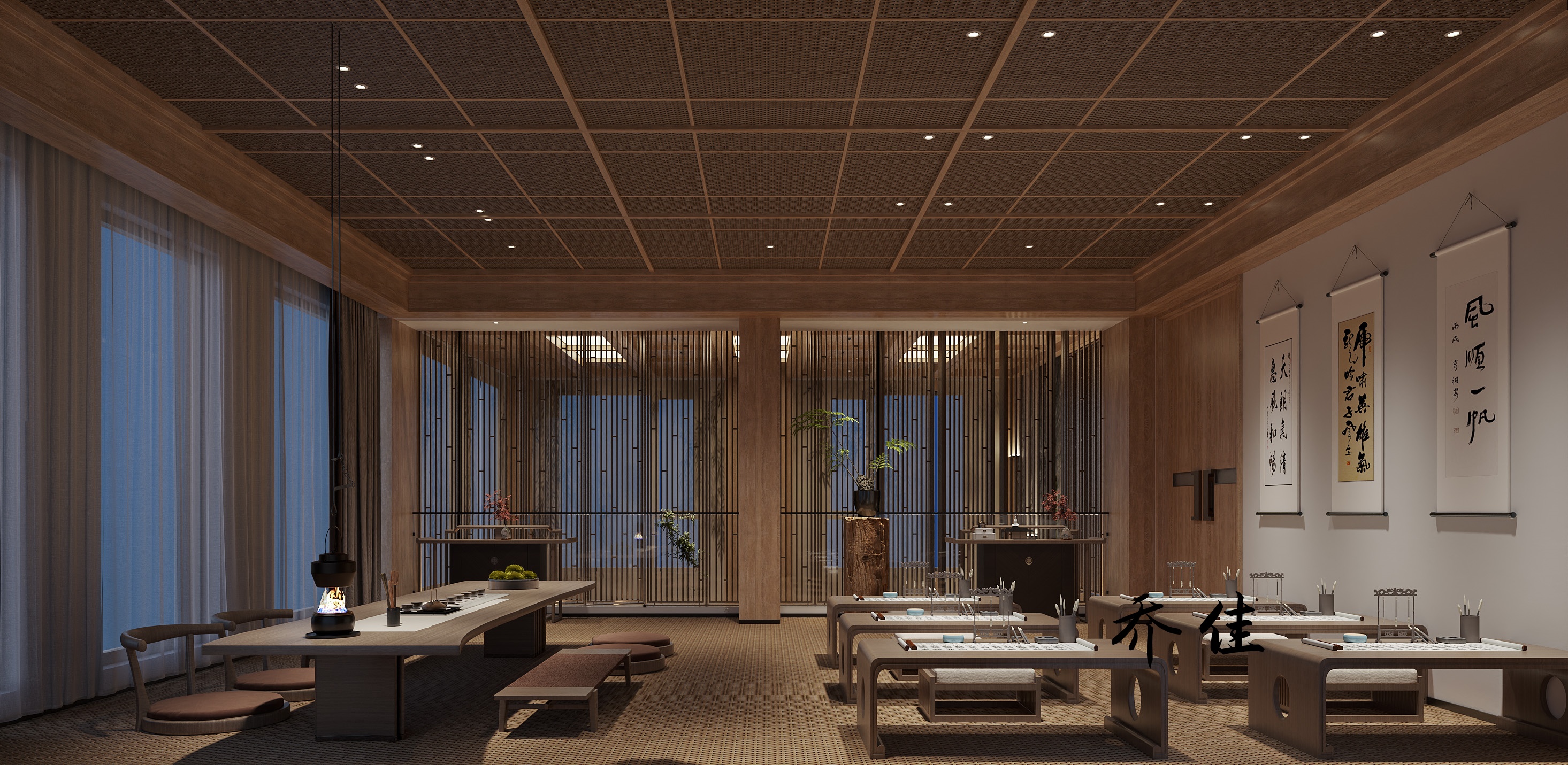 新中式私人会所丨古韵今风 静谧雅致-3