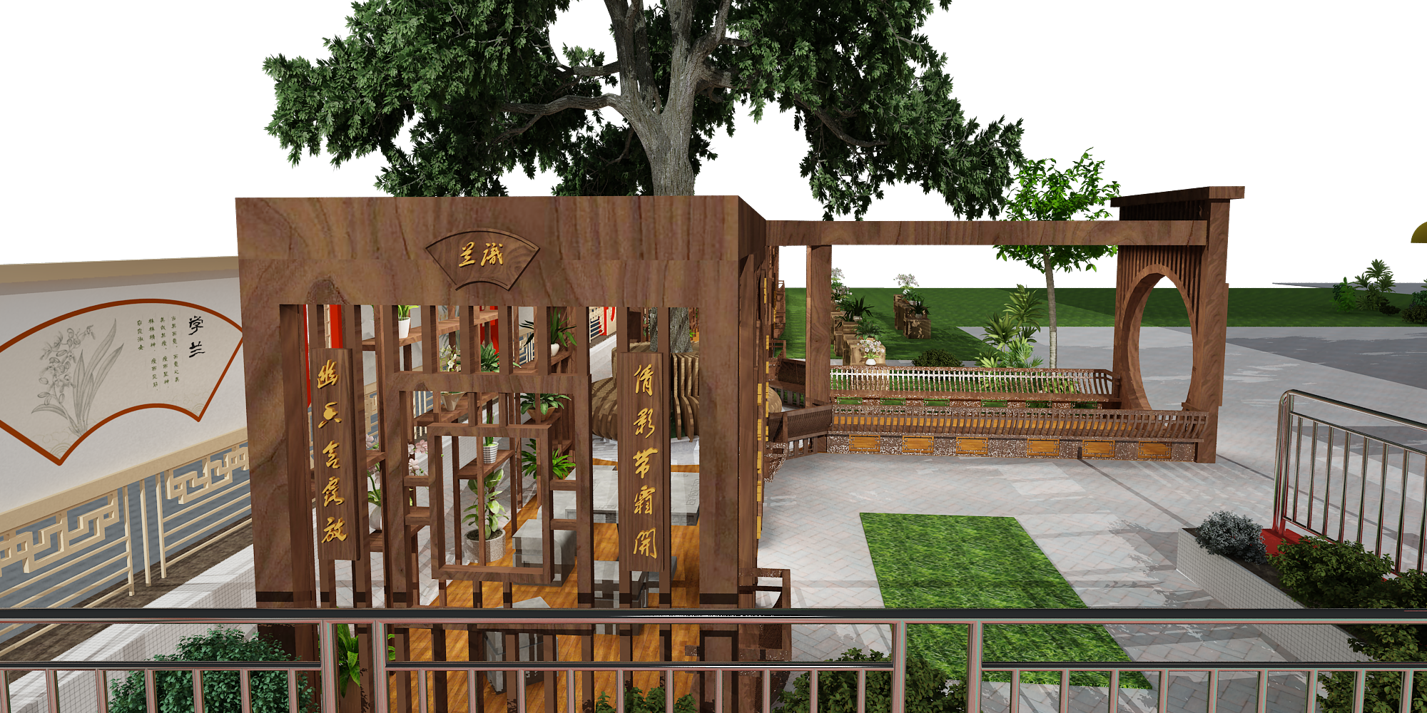 某校主题长廊设计-7