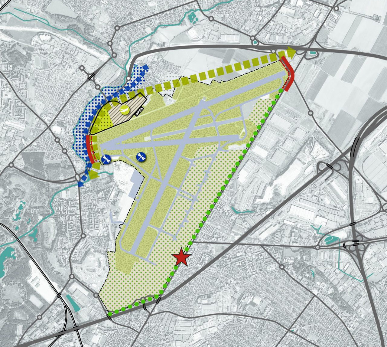 巴黎勒布尔热机场及通用航空机场发展,景观和生物多样性总体规划丨法国丨Champ Libre,Trans  Faire-28