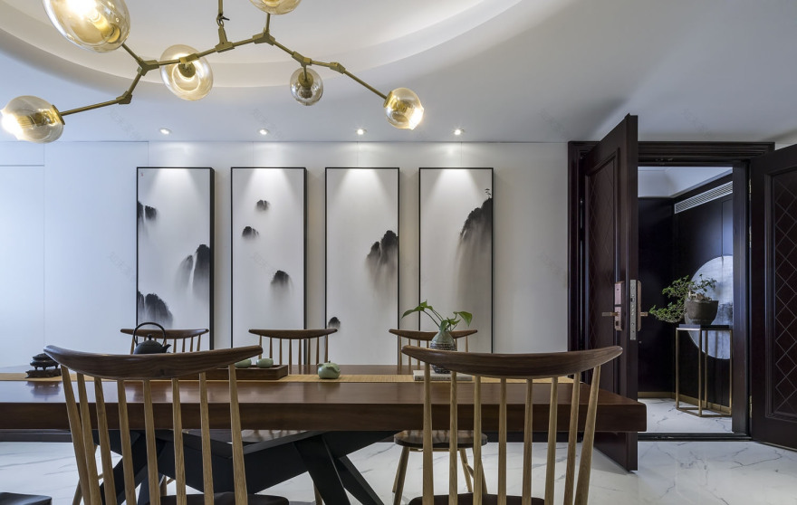 山东尚成设计实景照片--《墨韵雅清》-37