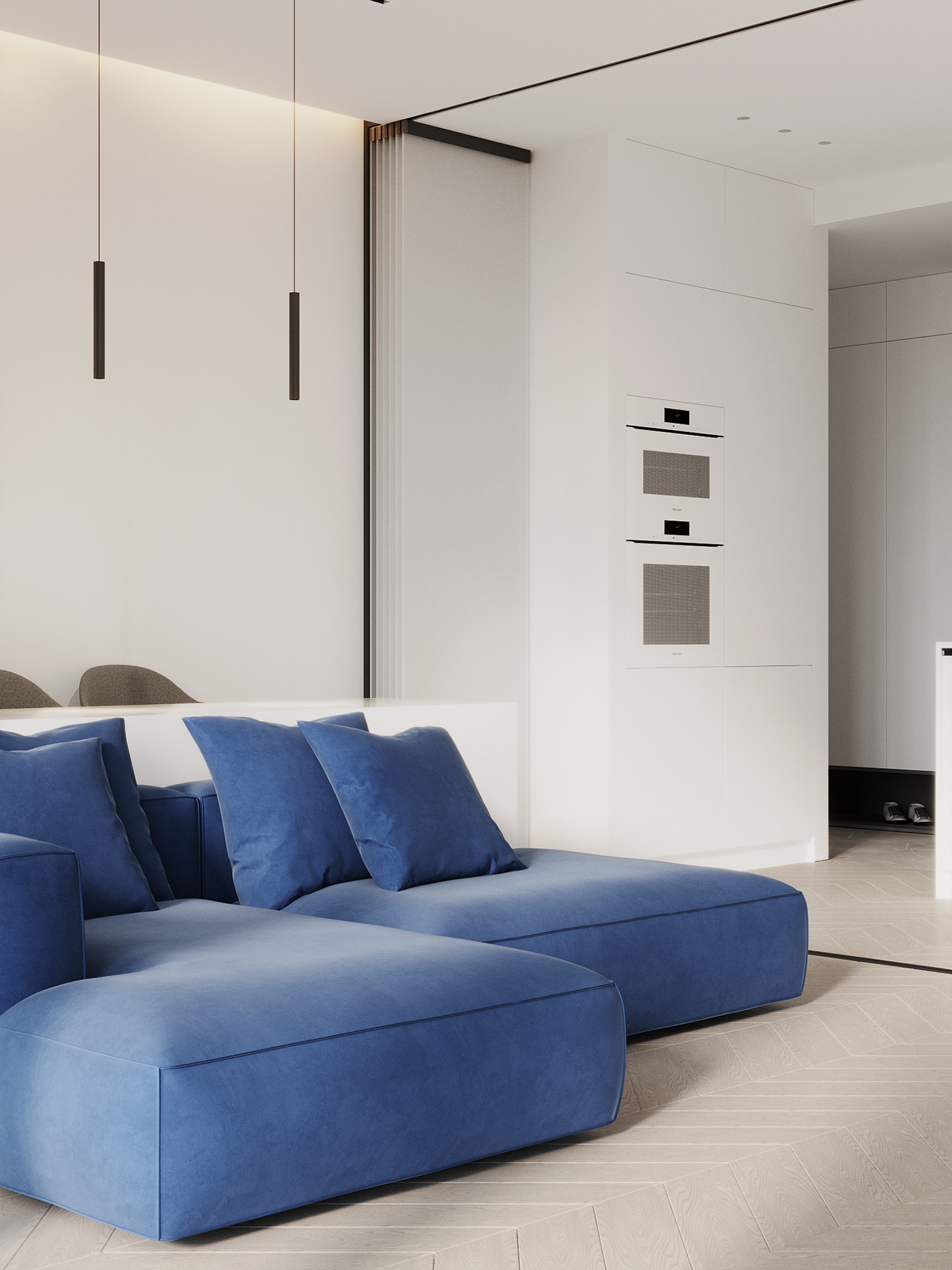 现代白色系 小户型空间-13