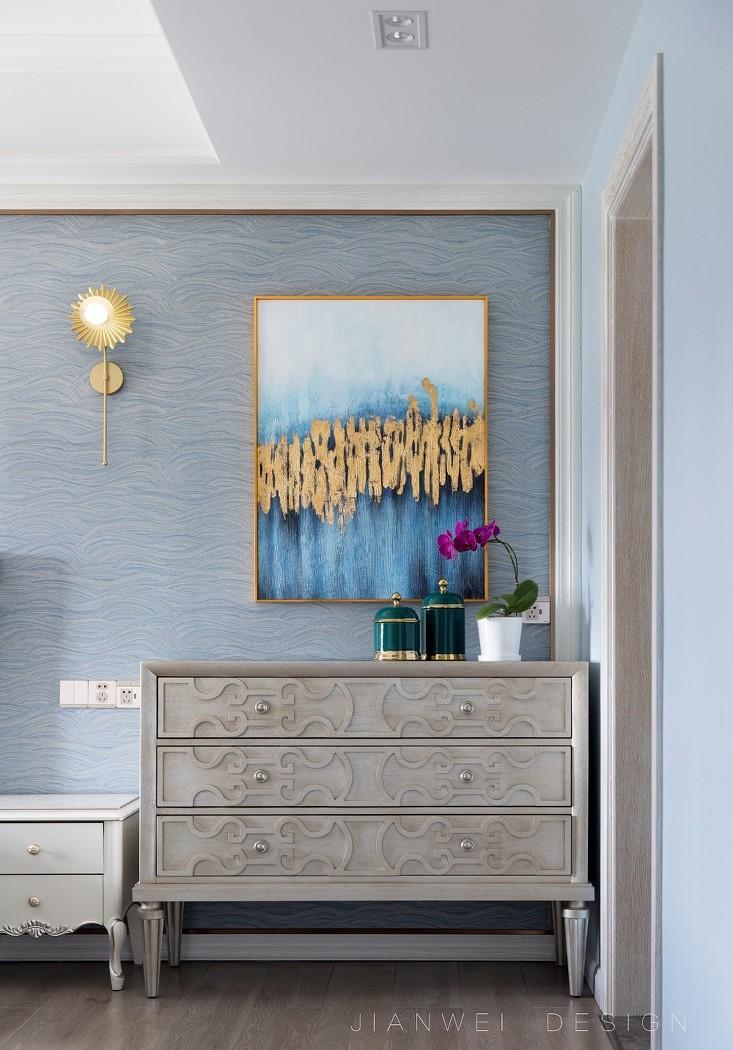 现代摩登美式轻奢家居,玩转平层空间设计-40