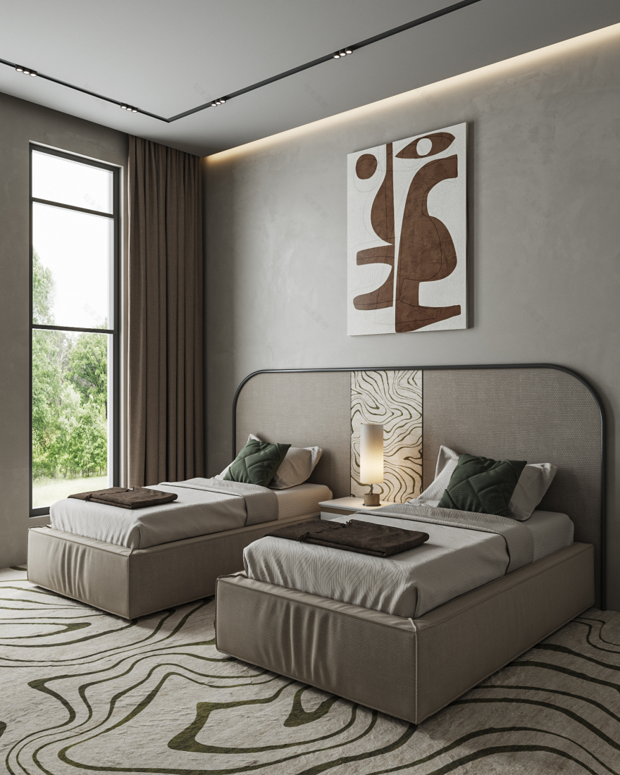 Luminous Contemporary chalet interior-9