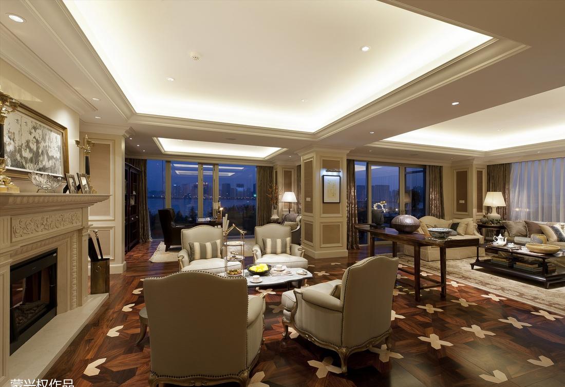 蒙兴权丨别墅丨【杭州】绿城蓝色钱江 江景大宅法式风-2