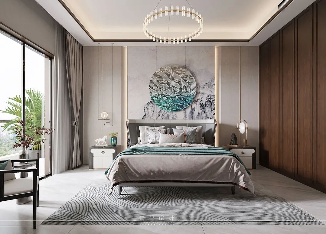 河与墅上叠新中式设计丨青马别墅空间设计-69