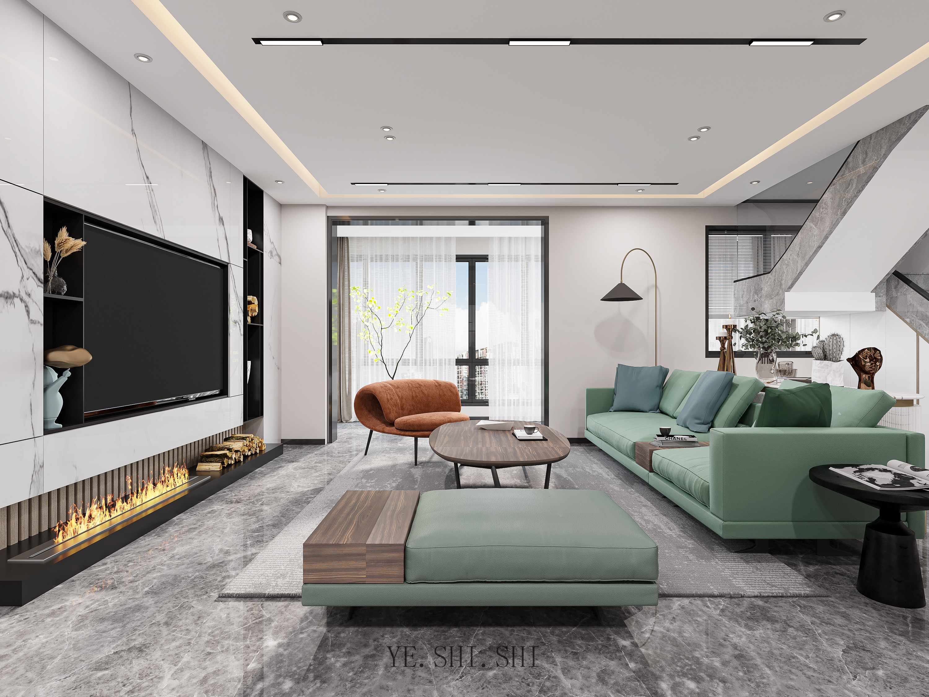 现代全屋|清雅质感的生活空间，是你想要的小清新吗                     -0