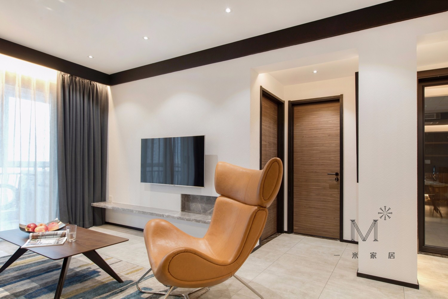 110m²现代极简住宅 | 金属与木质的简约艺术-5