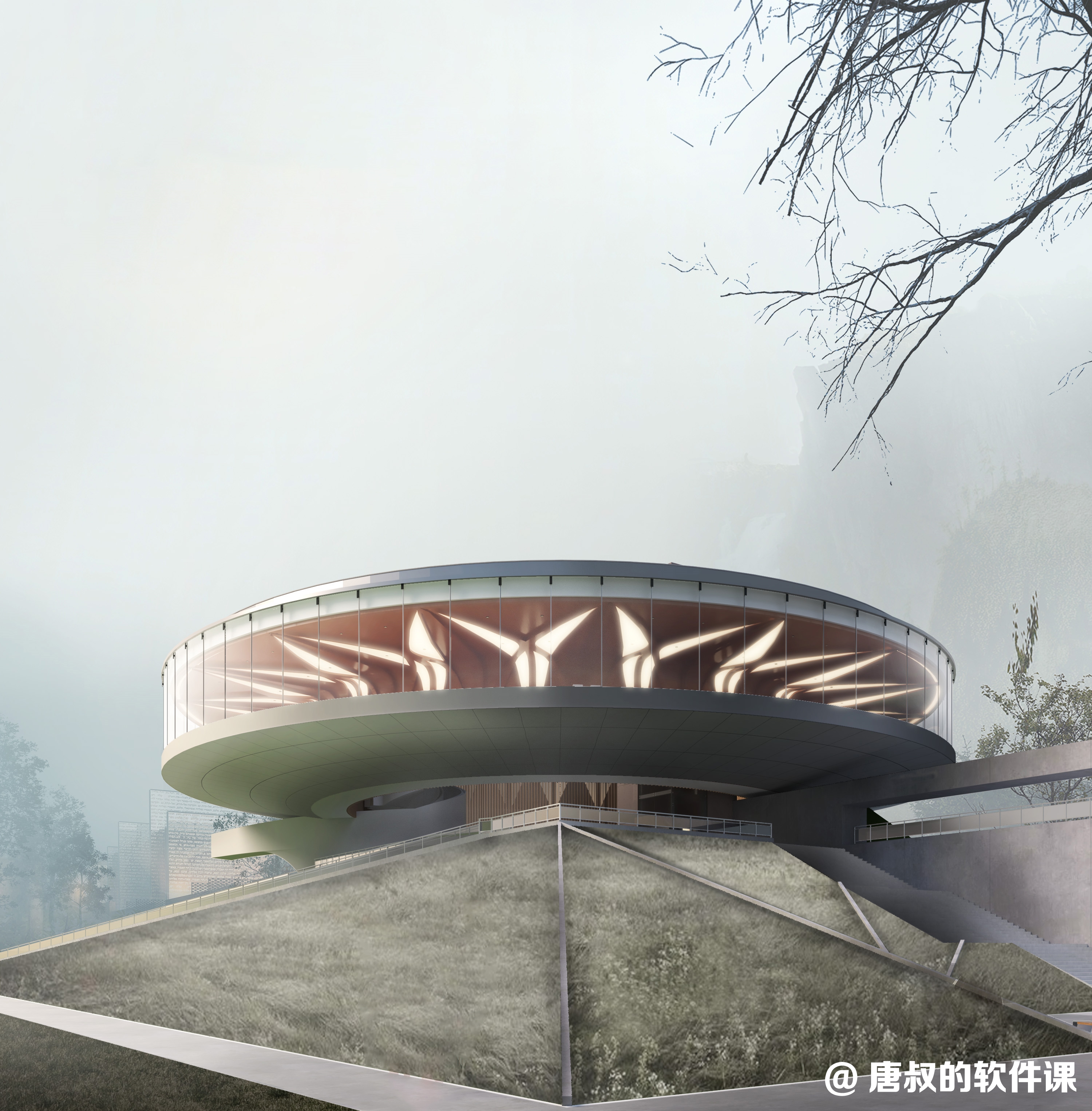 ZhengZhou“城市之冠”—写实渲染效果图-3