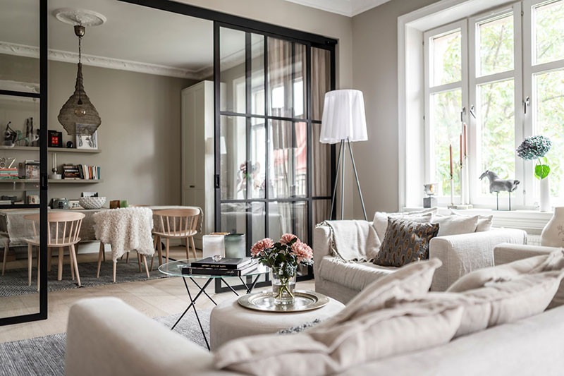 瑞典工业风公寓设计-10