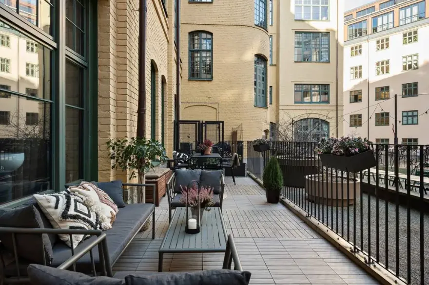 复古工业风优雅公寓,内外反差设计惊艳-12