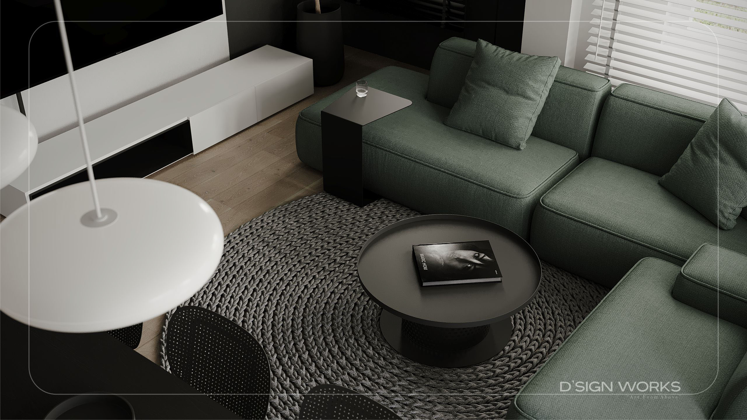 现代简约 绿色点缀空间设计！-6