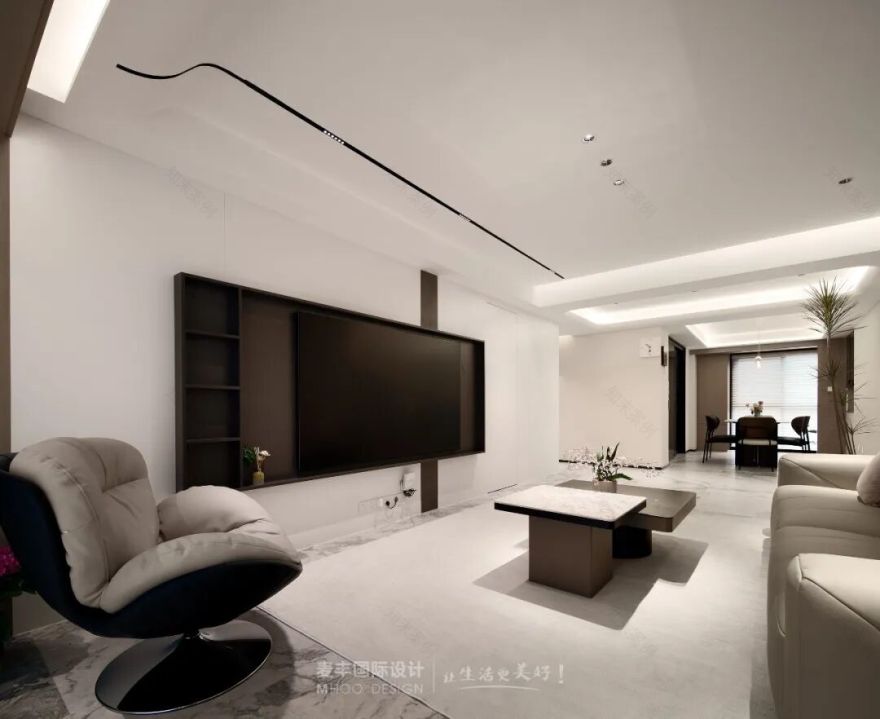 MHOO|云浦家园160㎡现代风:光影与日常的温柔和鸣-15