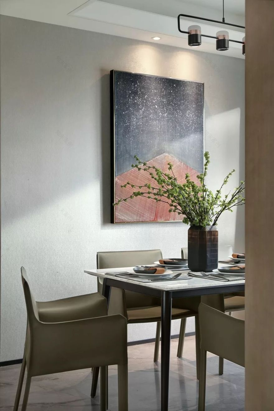 华墨国际|优雅灰与生命棕的碰撞——精神物质空间融合的典范-36