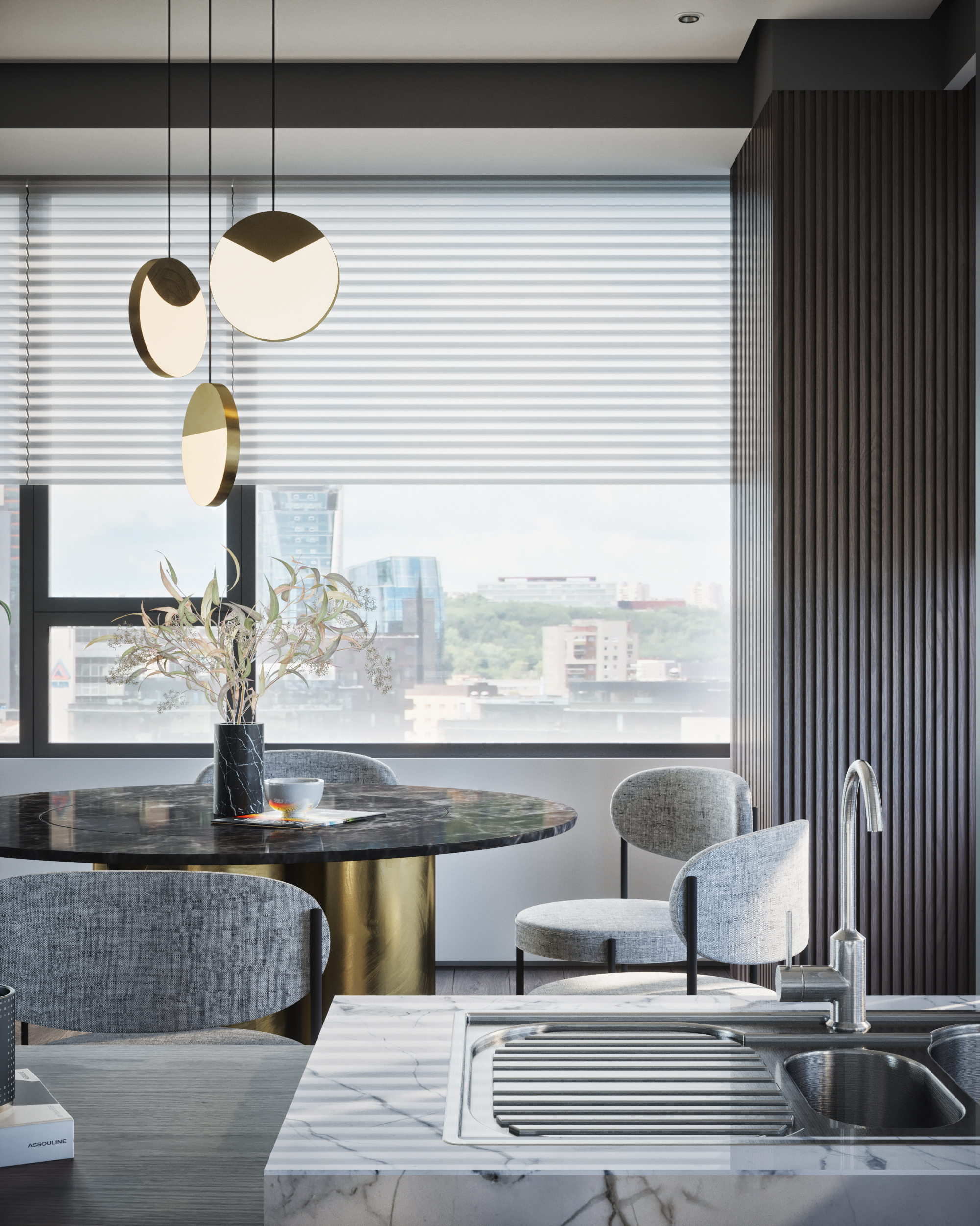 时尚客厅设计，Fstorm 渲染与 PS 打造惊艳空间-7