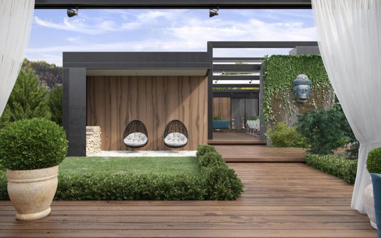 乌克兰基辅亚洲风住宅——和谐自然的人居环境-34