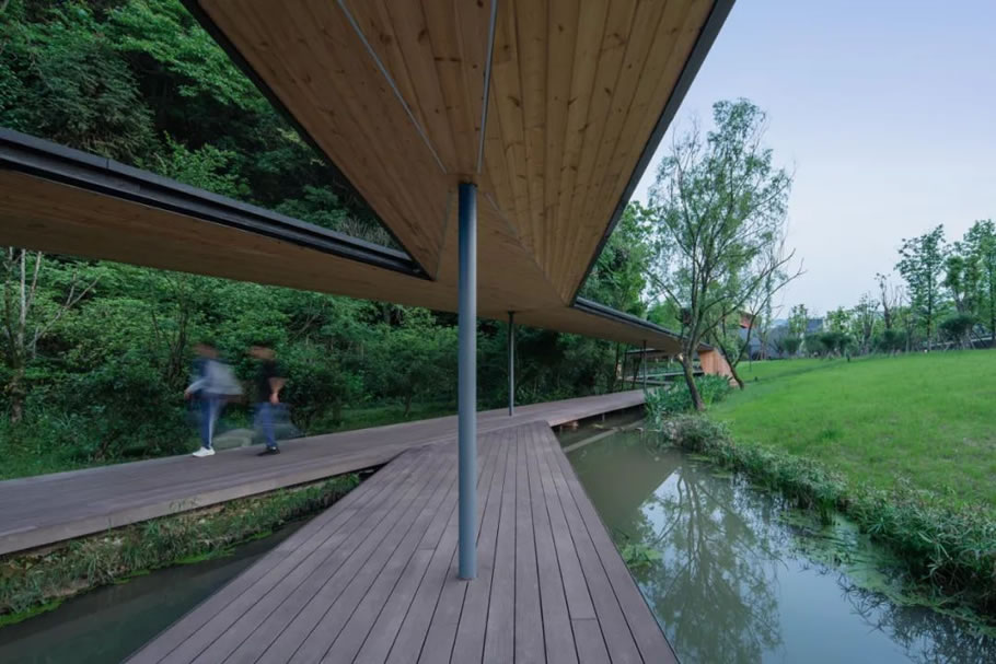 浙江音乐学院「溪上飞檐」丨中国杭州丨line+建筑事务所,gad-109