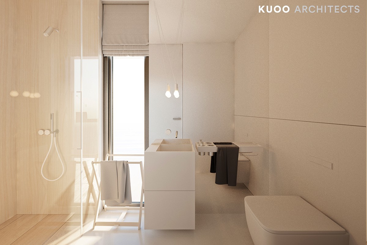 164m² 波兰极简主义海景度假公寓：KUOO ARCHITECTS-16