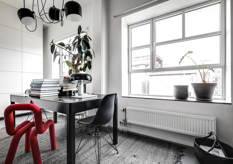 工业风浓郁的斯德哥尔摩 86 平米男性公寓-10