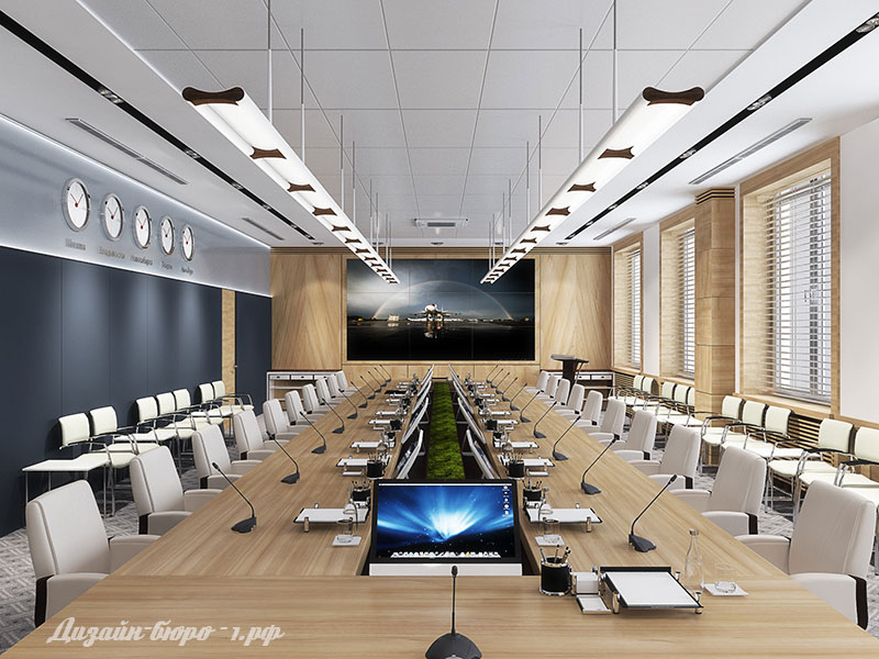 Дизайн офиса Объединенной Авиастроительной Корпорации. 100 кв.м. Москва-13