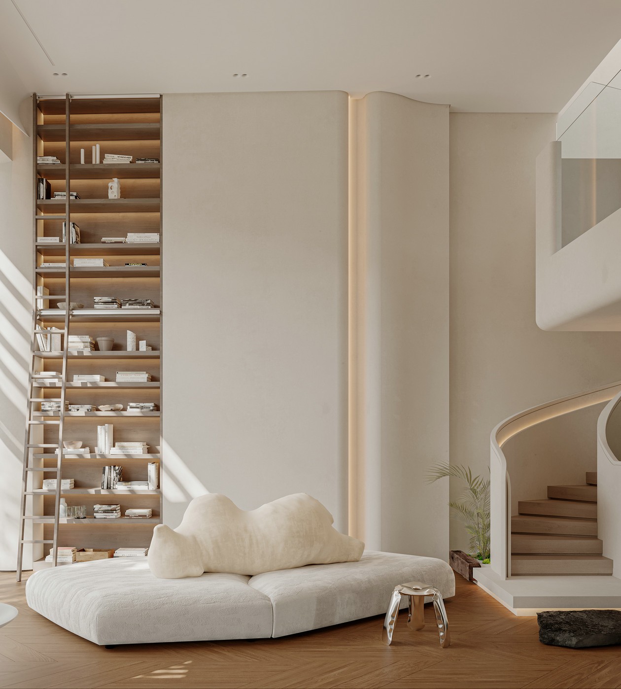 原木+白色 塑造简约空间立体感-4