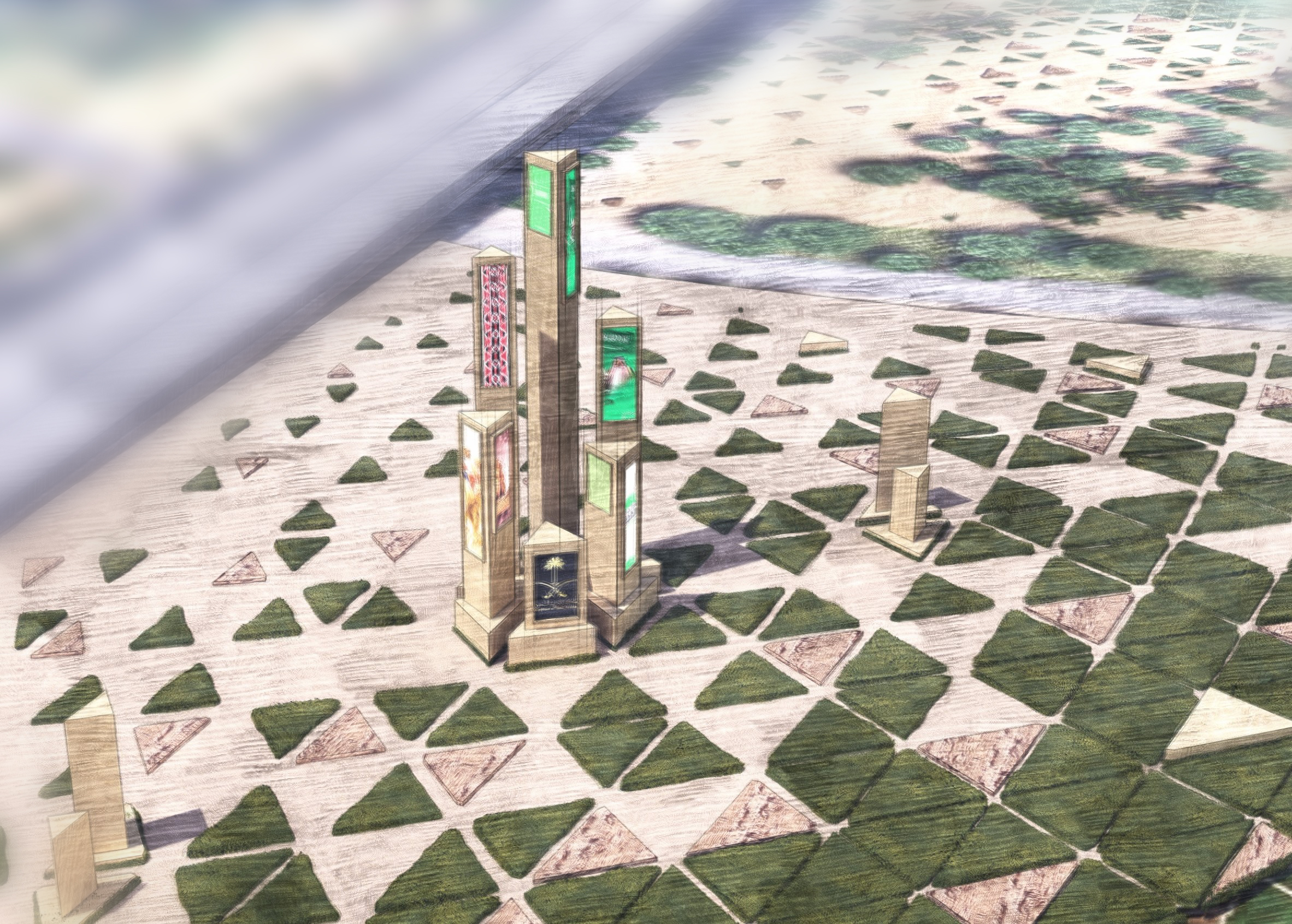 Design Al-Rebat interchange (Exit 4) in Riyadh-5