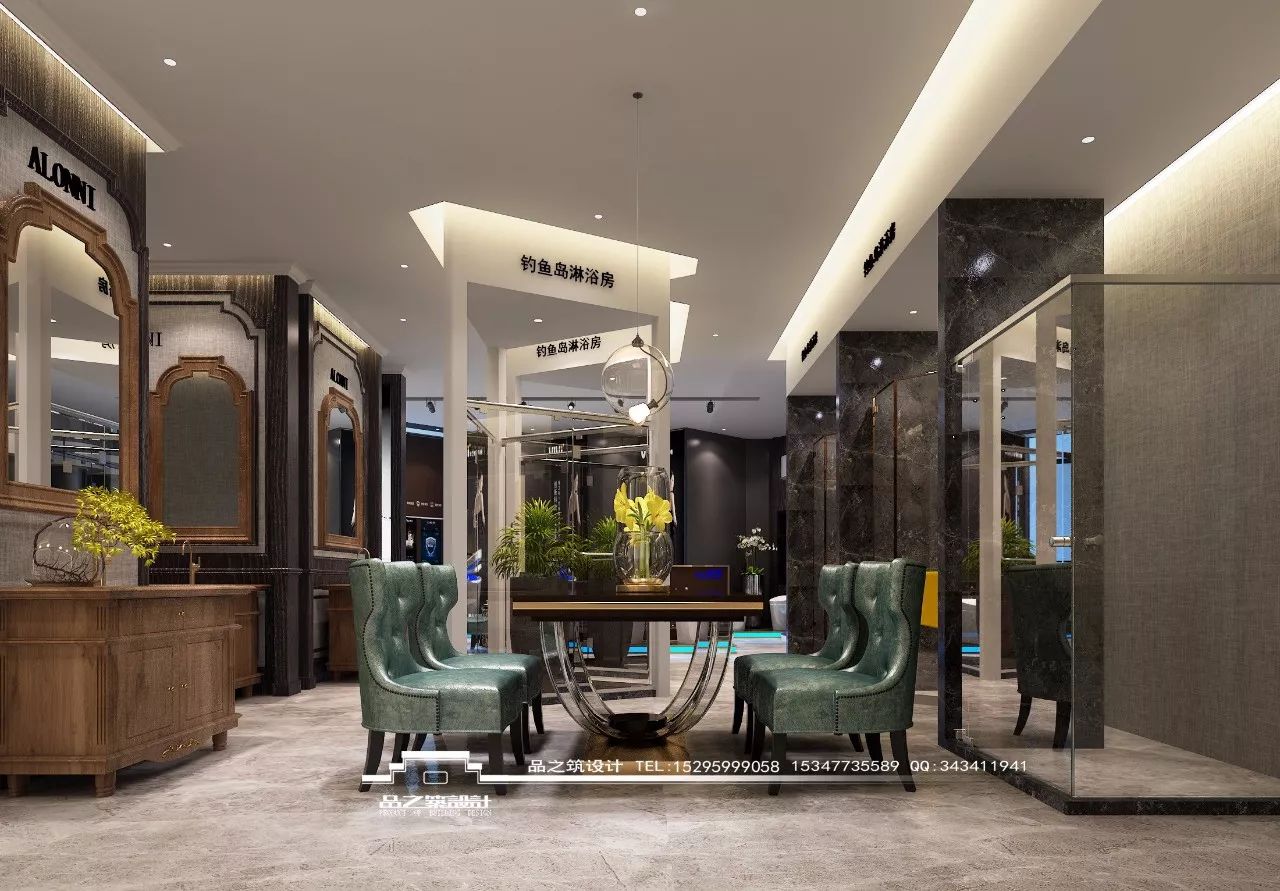 品之筑设计|| 湘宁建材卫浴馆 | 动感空间,韵律感材质运用-31