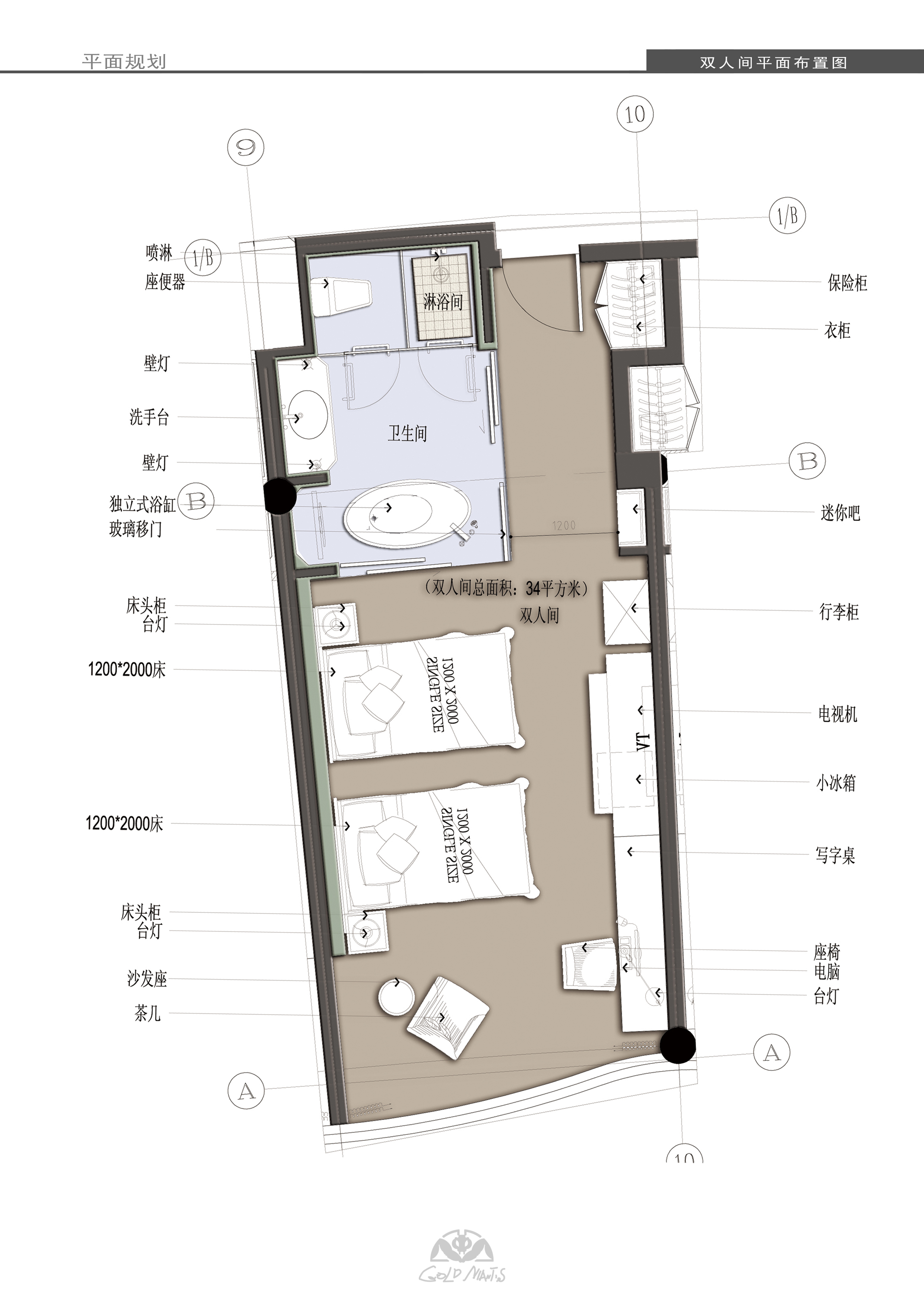 金螳螂  新中式风格紫薇园会所室内概念方案高清效果图-36