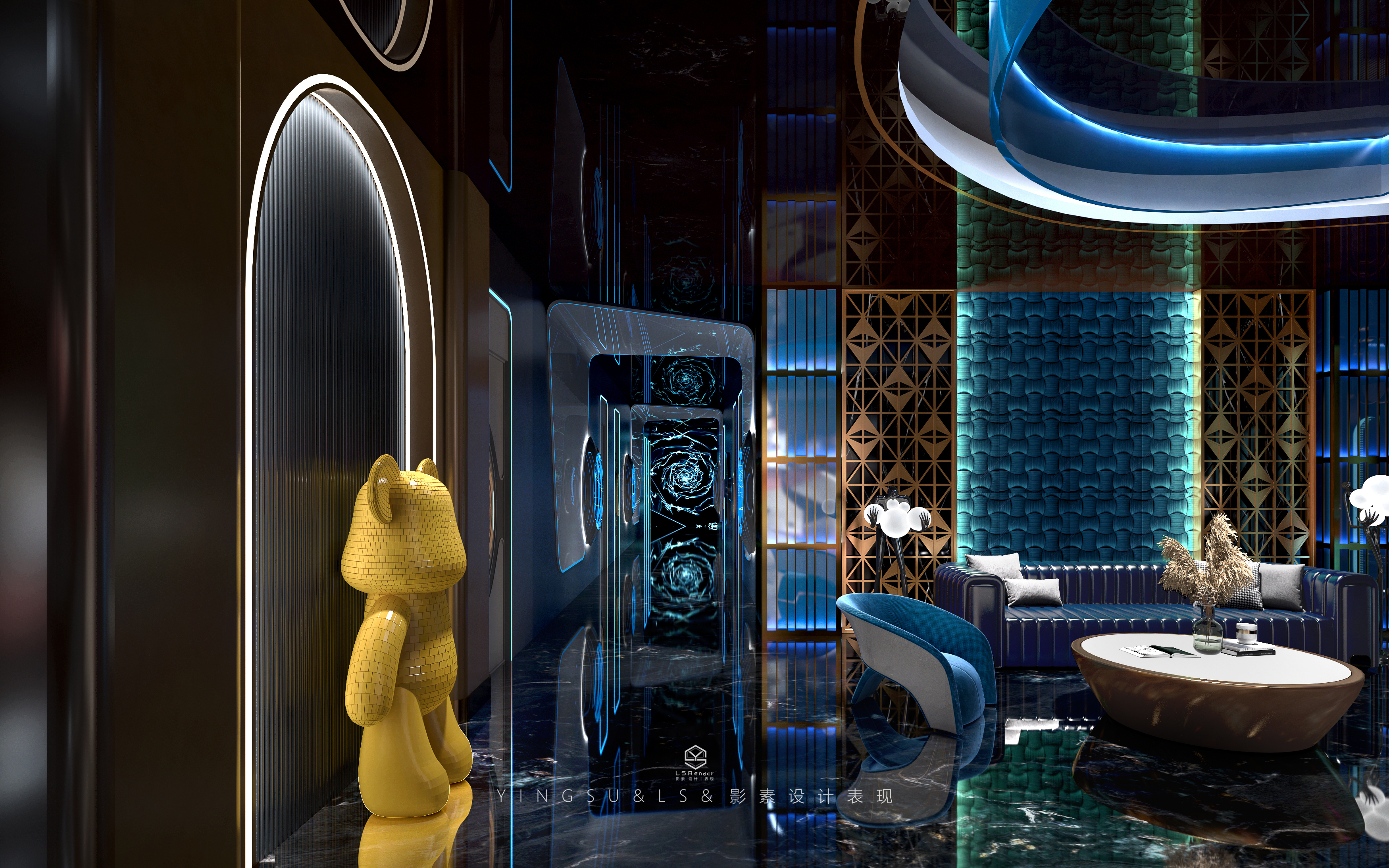 影素设计 • KTV会所设计表现-7