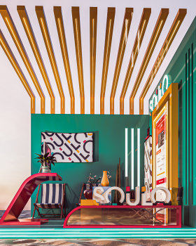 SOULO Contemporary Summer Booth | Bank Booth