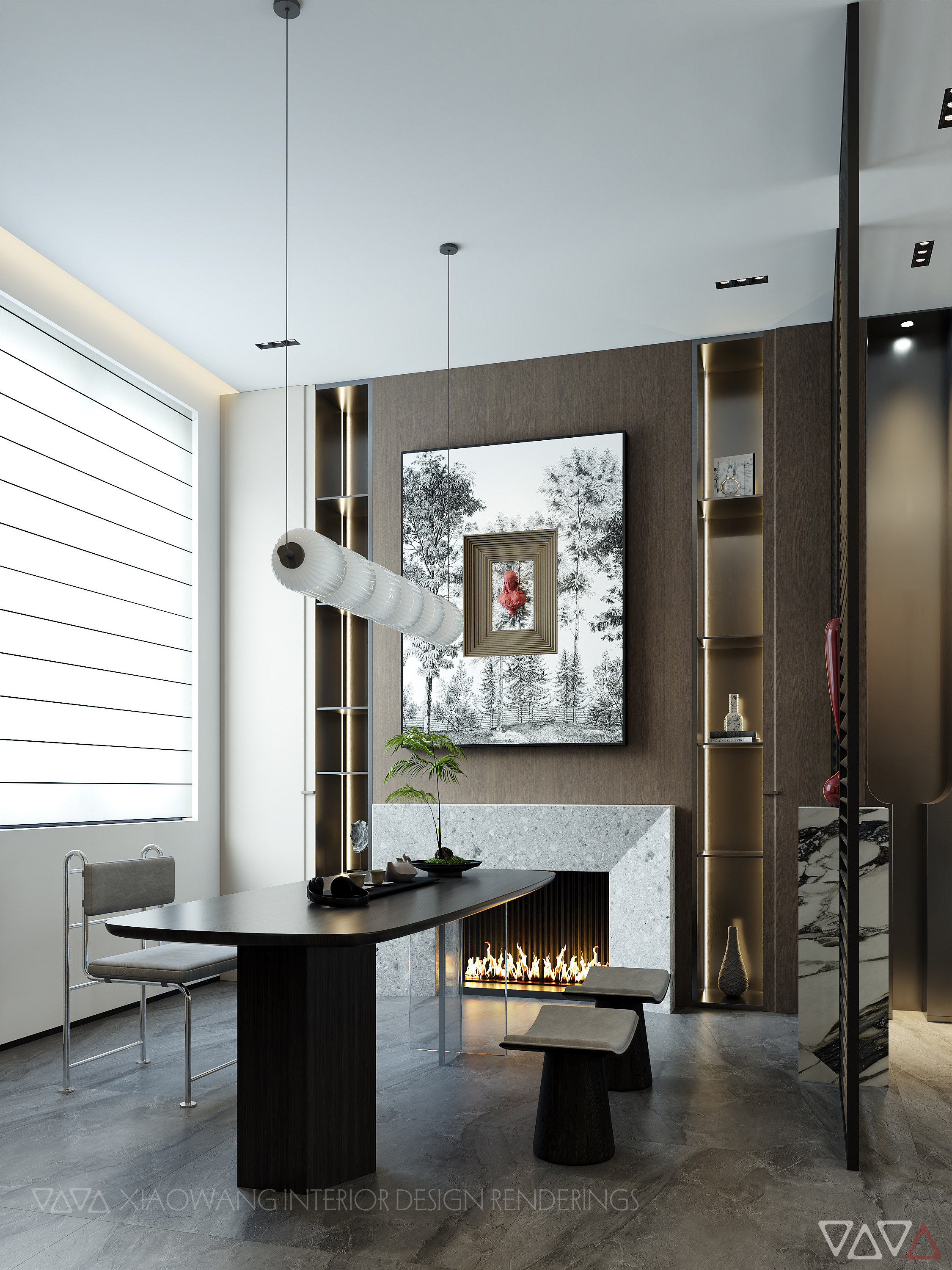 意式客餐厅效果图-3