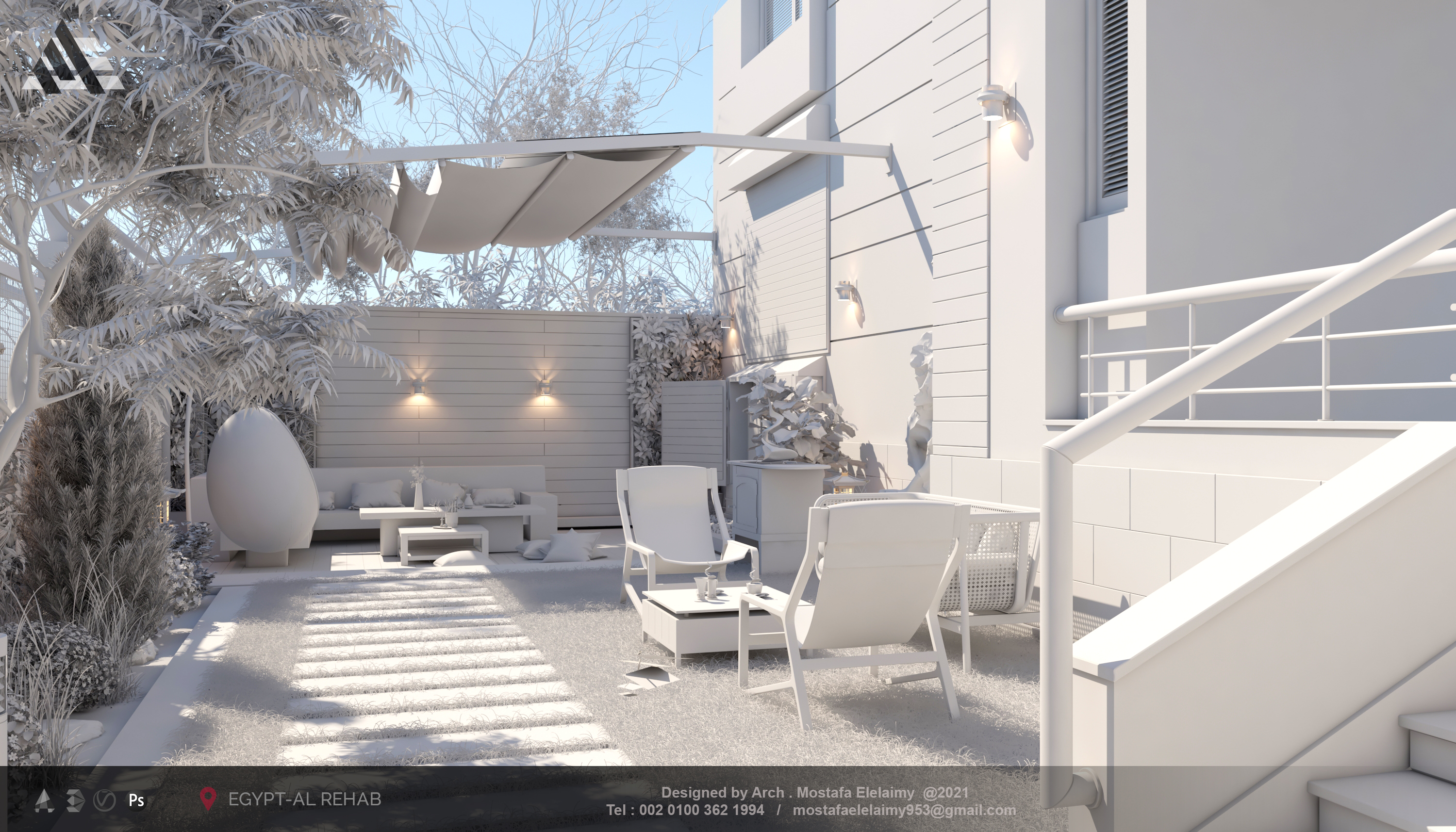 别墅花园景观丨Egypt丨Arch. MOSTAFA ELELAIMY-16