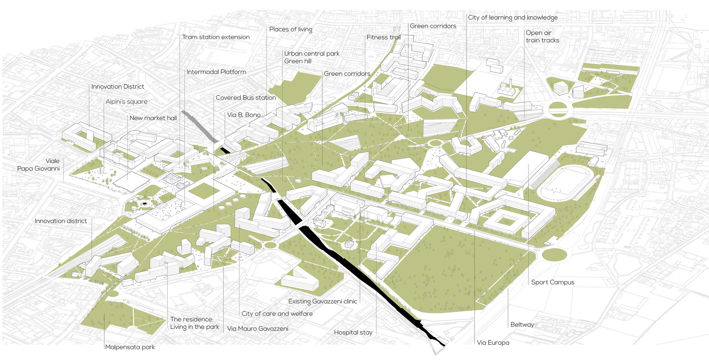 不久将来的可持续城市丨意大利贝加莫丨ARW Associates-18