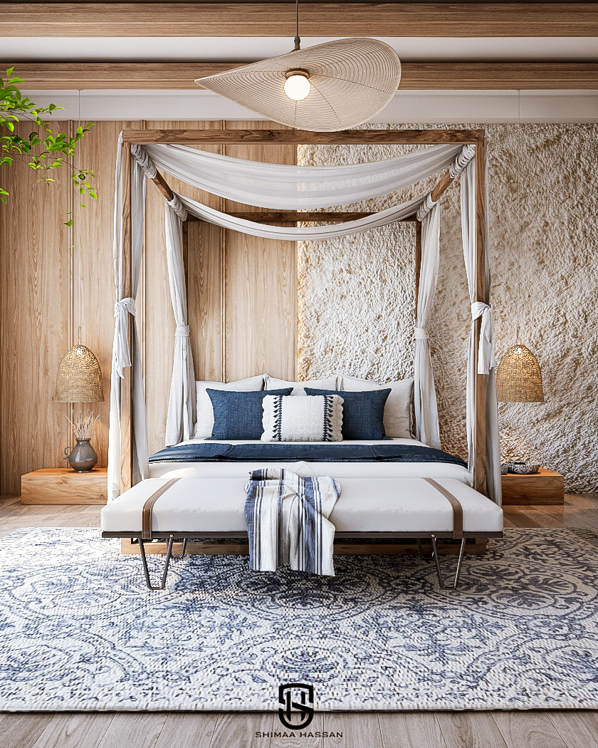 boho 卧室带浴室设计-4