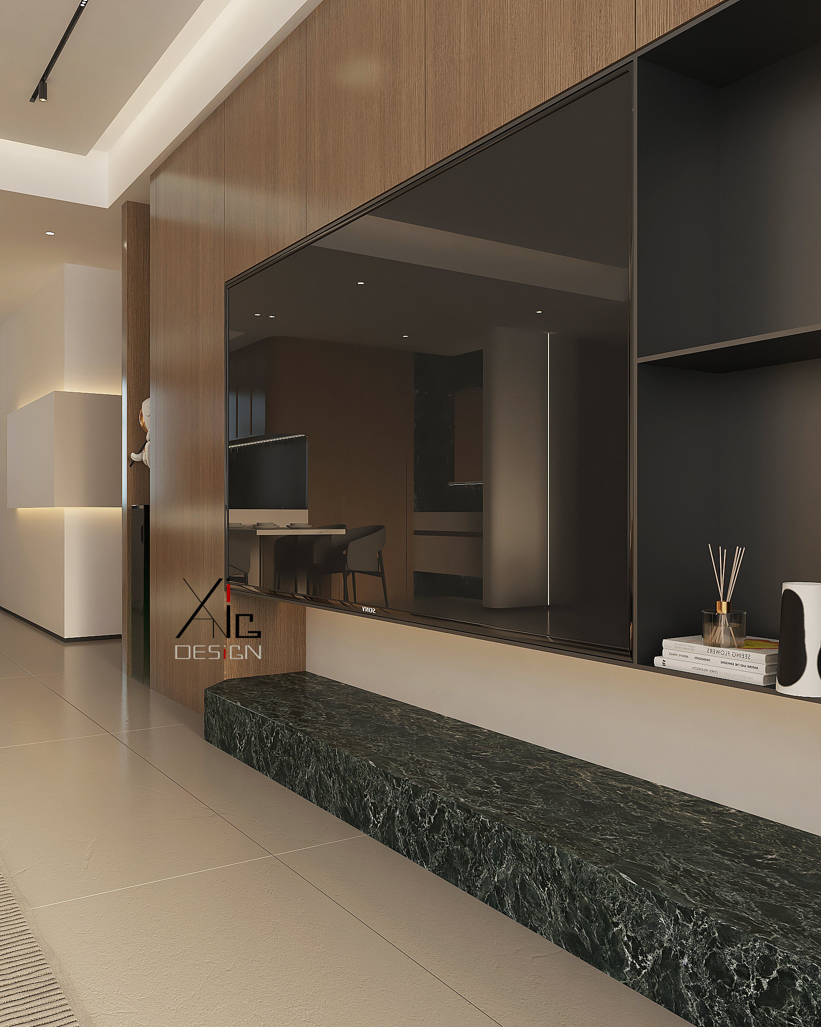 维多利亚五期焦糖色现代简约风格设计丨中国石家庄丨阿召-16