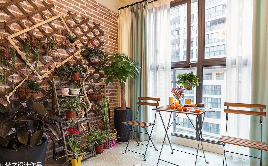 梵之设计丨平层丨悠悠的彩虹之家-24