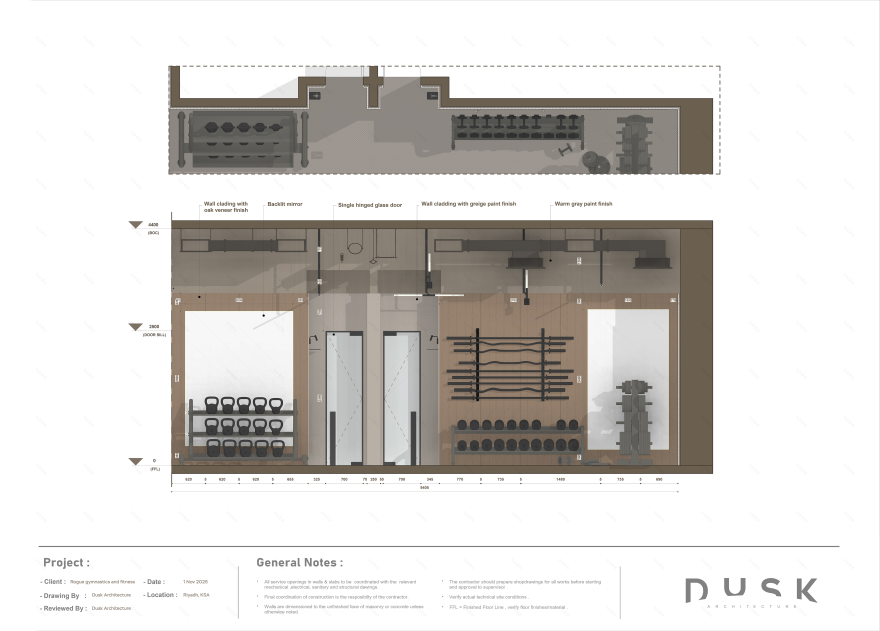 流氓健身俱乐部丨沙特阿拉伯利雅得丨Dusk Architecture-49