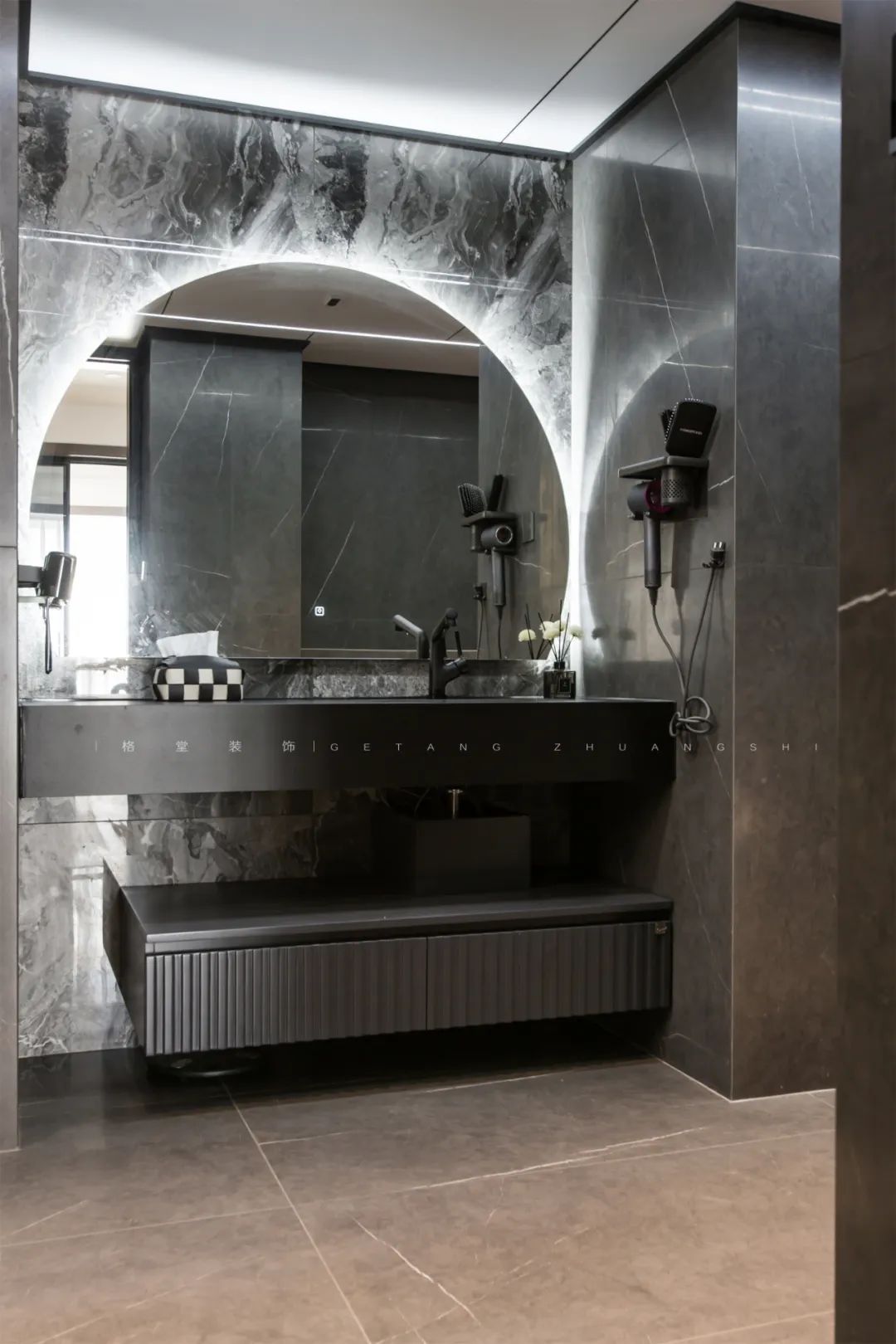 黑白灰的纯粹美学 · 常山桑园小区现代简约家居设计丨许亚彬-78