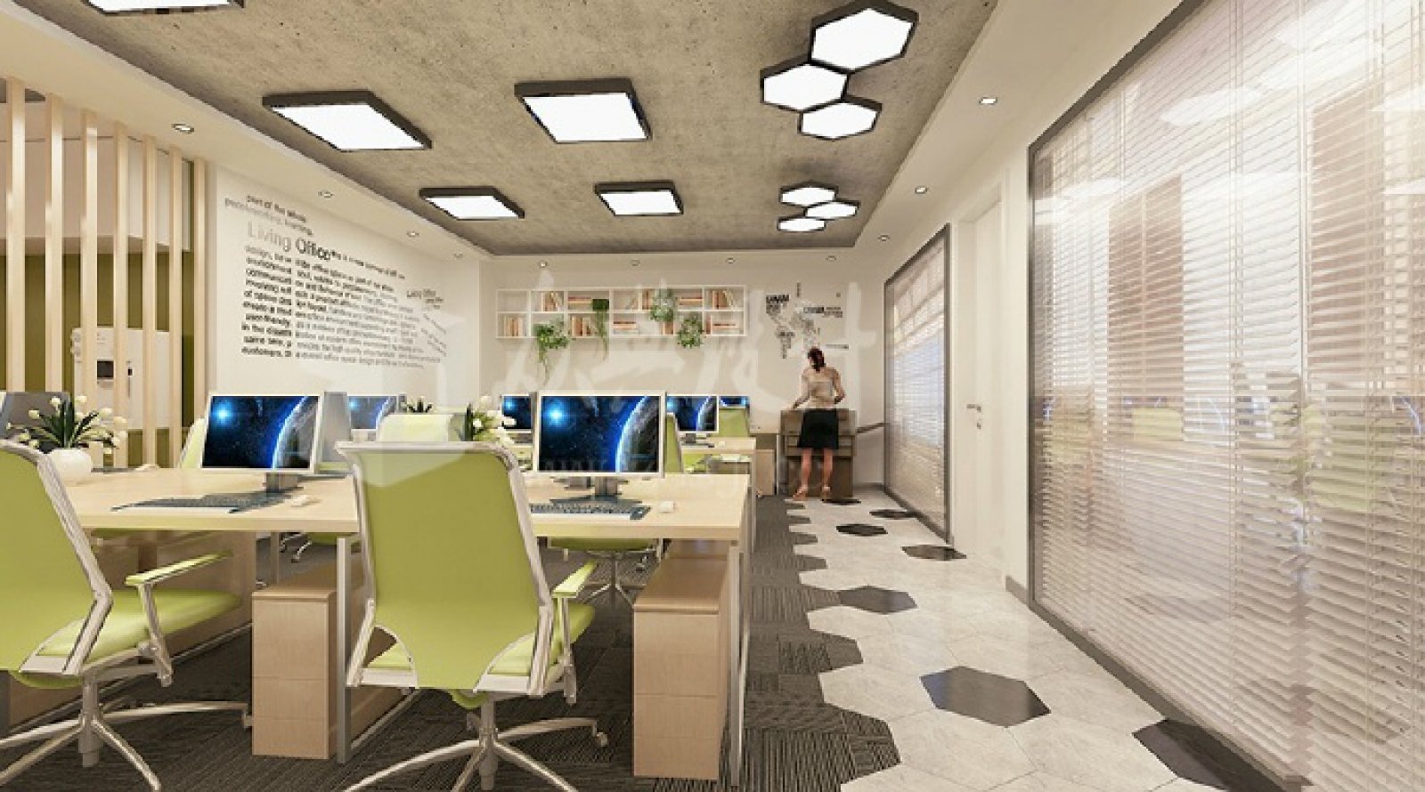 办公室里的小清新-1