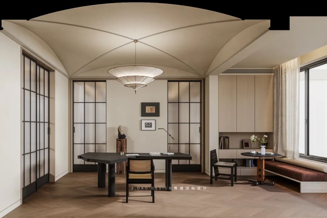 尊道新作|合肥『文一·塘溪津门』1000㎡折衷主义别墅，专治豪宅审美疲劳。-287