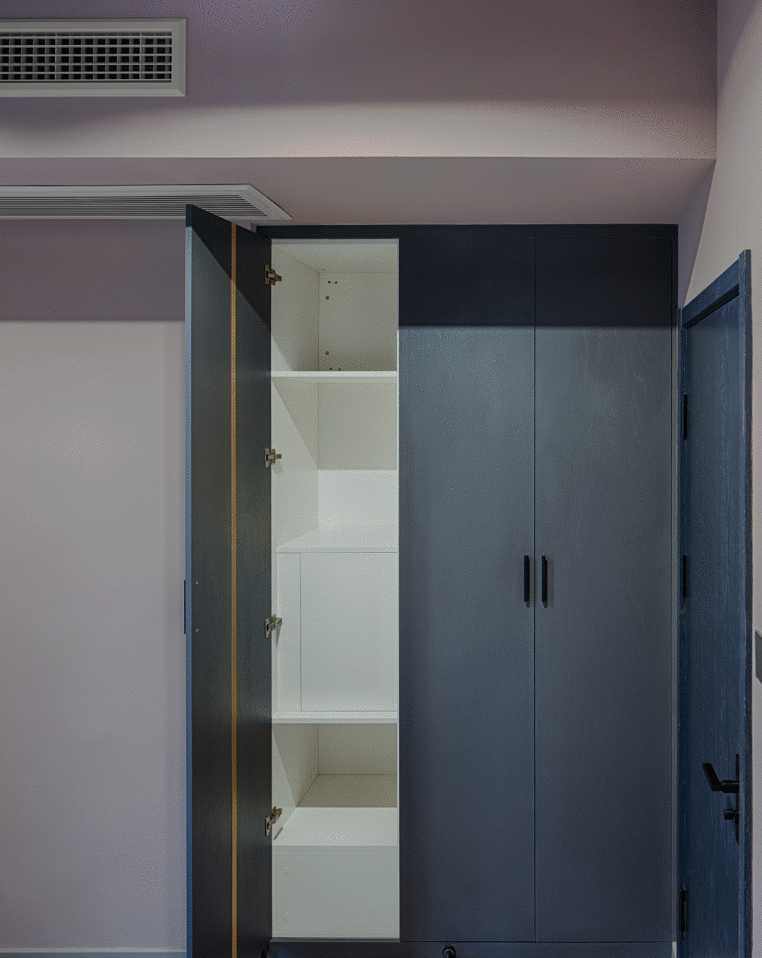 蔚木未来室内建筑设计丨平层丨沉 浸 | 暮色邃蓝-38