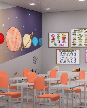 Render das imagens para o Colégio Life